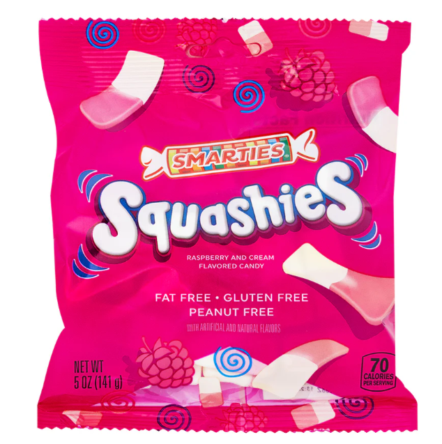 Smarties Squashies Raspberry & Cream 5oz