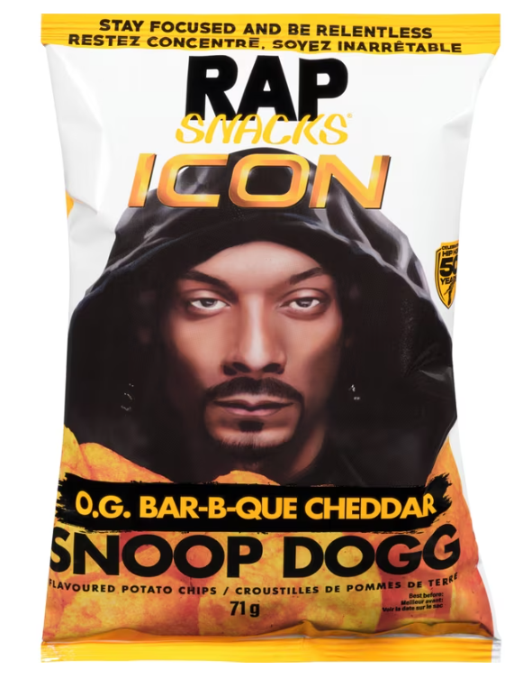 Rap Snacks - Snoop Dogg O.G. Bar-B-Que Cheddar