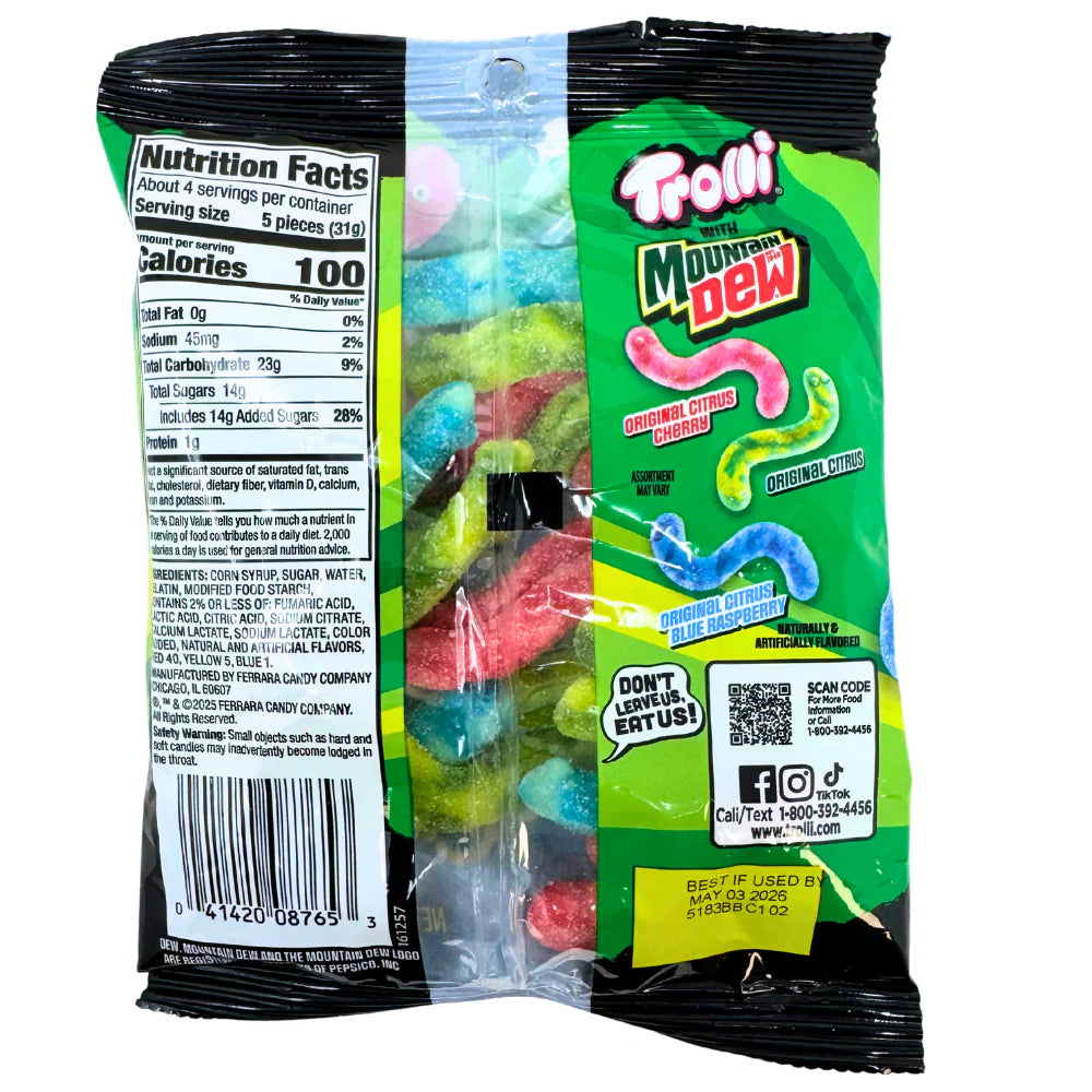 Trolli Mountain Dew Sour Brite Crawlers