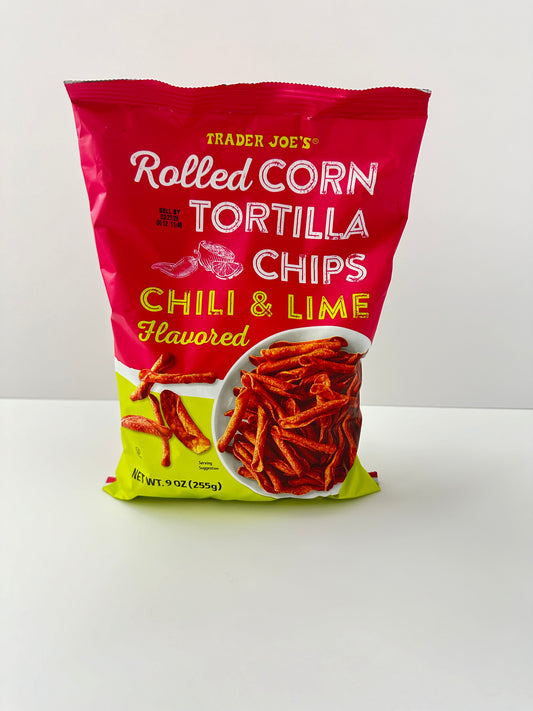 Rolled Corn Tortilla Chips - Chili & Lime